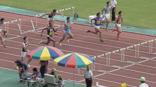 H28　日本インカレ　男子110mH　予選2組　スローモーション