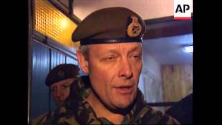 BOSNIA: PALE: NATO COMMANDER MEETS SERB GENERAL ZDRAVKO TOLIMIR