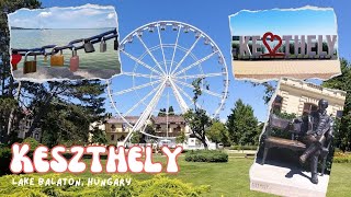 Amazing walking - Keszthely by lake Balaton in Hungary / 4K / ASMR