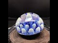 boroccus opal geometric flower pattern borosilicate glass pendant