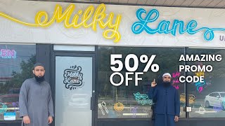 MILKY LANE CAFE | HALAL SOUTH AFRICAN FOOD | 50% OFF | PERI PIZZA | SHRIMP | DESSERTS | MILK SHAKES