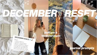 DECEMBER RESET 🧦💌I how I start into a new month I journaling prompts I Hanna Marie