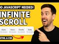 “Create a Seamless Infinite Scroll Animation Using Only HTML & CSS 💥”