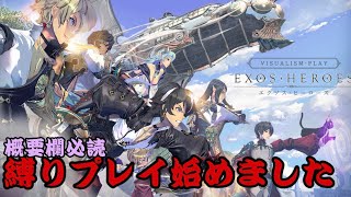 【エグゾスヒーローズ#010】FCアナスタシアガチャ天井まで20連引くのと縛りプレイの開始【ExosHeroes】