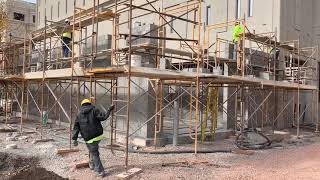 Racing the weather to enclose PennCo jail kitchen/laundry project