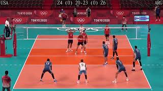 Volleyball USA - Argentina Amazing Tokyo Olympics Full Match