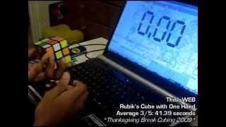 3x3x3 OH average 3/5: 41.38 seconds.