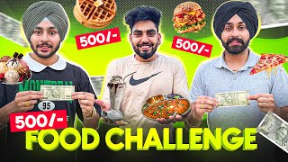 TRYING STREET FOOD WITH 500-500₹ FOR 10000₹😱 - HARSH VS PRABH FOOD CHALLENGE😍