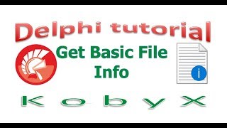 Get Basic File Info Delphi tutorial