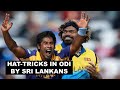 All Hat-tricks taken by Sri Lankan Bowlers in ODI Cricket | ODI Hat-tricks by Sri Lankan bowlers