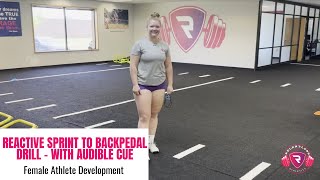 REACTIVE SPRINT TO BACKPEDAL DRILL - with audible cue