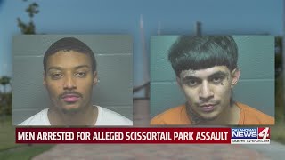 Men arrested for alleged Scissortail Park assault