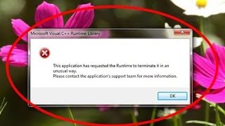 Fix This application has requested the Runtime to terminate it in an unusual way