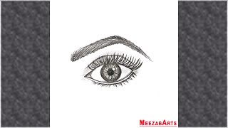How to Draw a Beautiful Eye with easy steps, Crying Eyes Drawing, Eye Drawing Easy, Meezab Arts