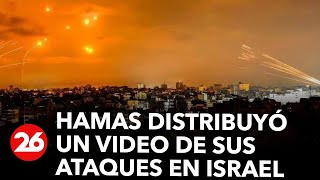 Hamas distribuyó un video de sus ataques en Israel