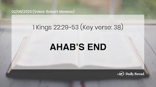 AHAB’S END, 1Ki 22:29~53, 02/06/2025 / UBF Daily Bread