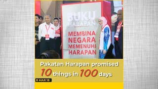 Report card: Pakatan’s 10 promises in first 100 days