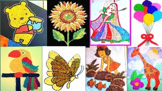 Amazing Pulses Craft Ideas / Pulses Craft / Grains craft / Seeds Craft / Rice craft #diy #crafts