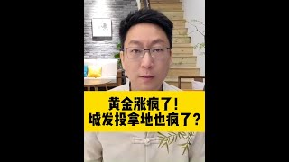 黄金涨疯了！城投公司拿地也疯了？ #黄金价格 #城投公司 #美债危机