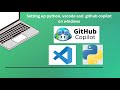 Github Copilot Setup for  Python and VS Code
