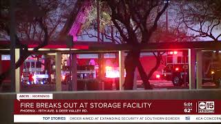 Dozens of units impacted by storage facility fire in Phoenix