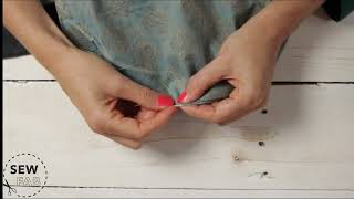 How to hand sewing tutorial. Slipstitch for mending open seams in clothing and textiles.