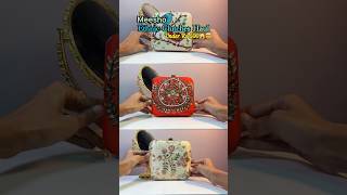 মাত্র ৫০০ টাকার মধ্যে meesho থেকে আনলাম ethnic clutches #meesho #shorts #meeshohaul #clutches