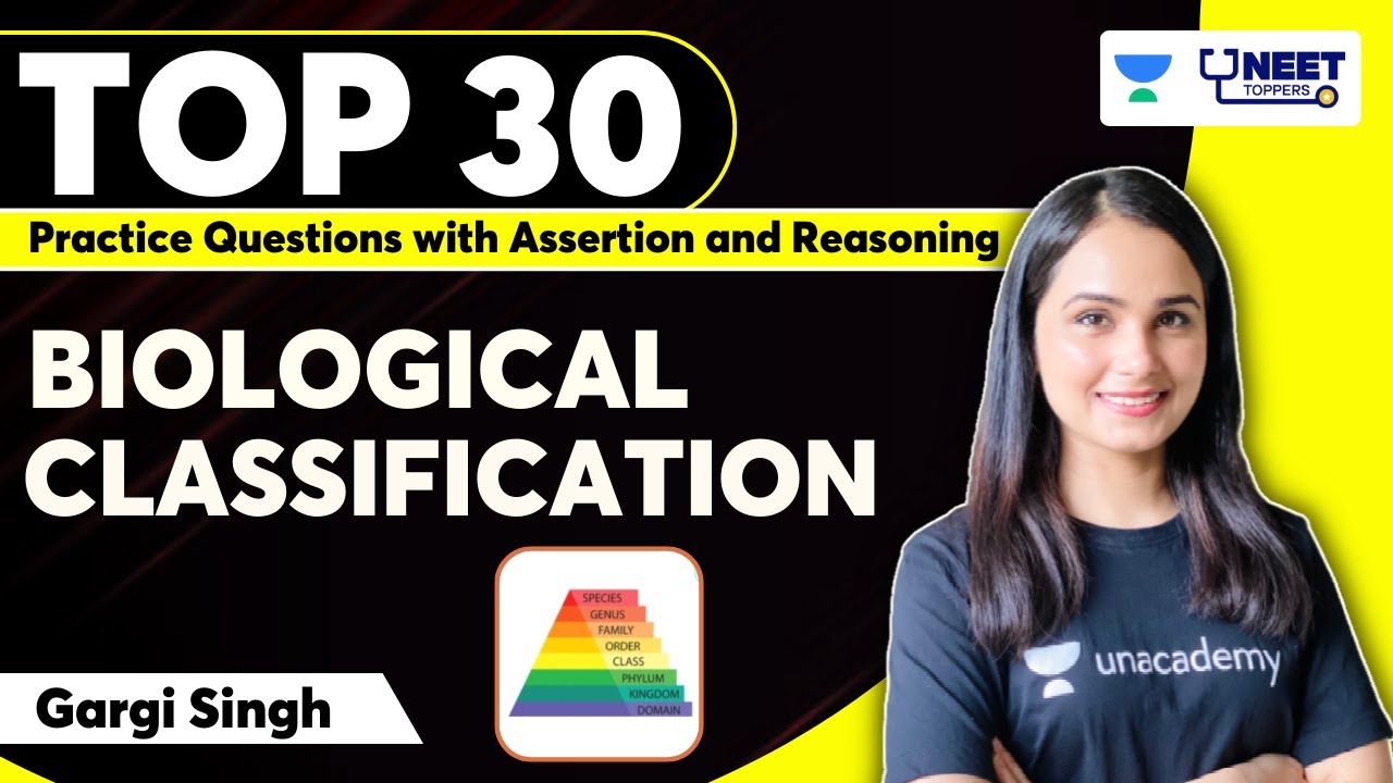 Biological Classification | Top 30 Practice Questions | Biology | NEET ...