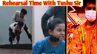 Rehearshal Time With Tushu Sir | Florina Gogoi Tushar Shetty Rehearshal Time Video