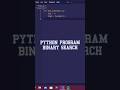 Python Program to Implement Binary Search Tree. #education #codm#python #coding #learning #ytshorts