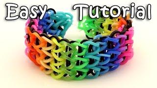 How To Make A Triple Single Rainbow Loom Bracelet - Step By Step Tutorial