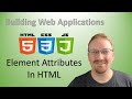 5. What are Element Attributes in HTML | Building Web Applications 🌐