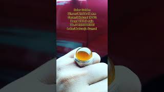 Cincin batu akik natural solar golden kristal giwang kinclong boskuuu