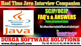 Java Interview Companion|| SCJP/OCJP||What is diff ArrayIndexOutfOBounds and ArrayStoreException?