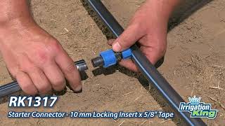 IrrigationKing Drip Tape Starter Connector Locking Insert | RK1317