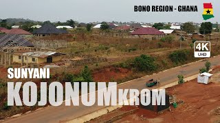 Sunyani Kojonumkrom Asufufu Aerial View in the Bono Region Ghana 4K