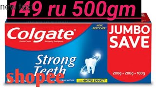 colgate unboxing 500gm 149ru shopee #bhimraogaikwad