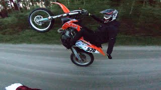 Two KTM's evening ride RAW