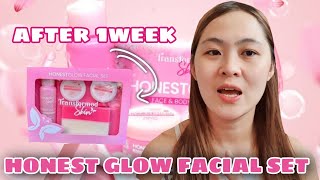 HONEST GLOW FACIAL SET AFTER 1WEEK | REJUVENATING SET