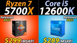 Ryzen 7 5700X vs. i5-12600K | How Much Performance Difference?