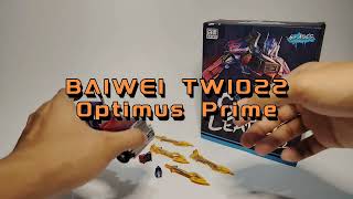 BAIWEI TW1022 Optimus Prime (METALLIC VERSION) - Transformation Tutorial #transformers #optimusprime