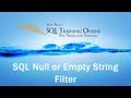 SQL Null or Empty - How to Check for Null or Empty Column in SQL Server - Quick Tips Ep42