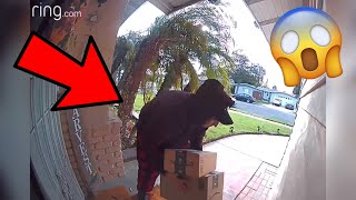 Porch Pirates Caught On Ring Doorbell Camera! (Criminals Caught On Ring Doorbell Compilation) 2022!