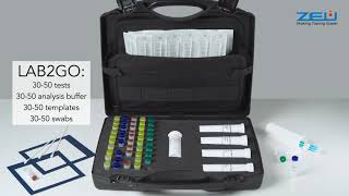 Assay procedure with LAB2GO suitcase: allergens detection in surfaces