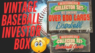 🤯HUGE 800 CARDS Baseball Mystery OLD Investor Box