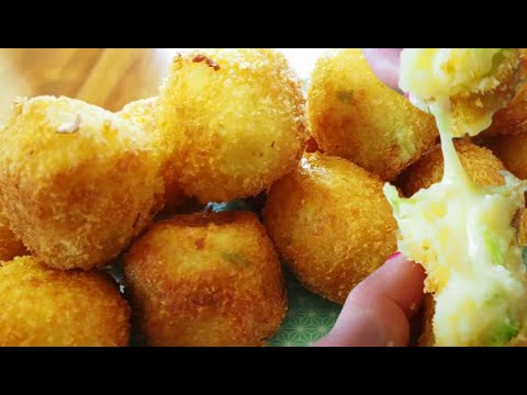 CHEESY FRIED POTATO CROQUETTE - YouTube