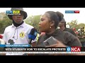 Wits students vow to escalate protest