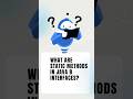 Static Methods in Interface #java8 #staticmethod #interfaces  #javafullstack