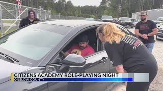 Onslow County residents simulate as deputies at Sheriff's Citizen's Academy