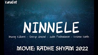 Ninnele - ANURAG KULKARNI | SHREYA GHOSHAL (Video Translated Lyrics) from Radhe Shyam